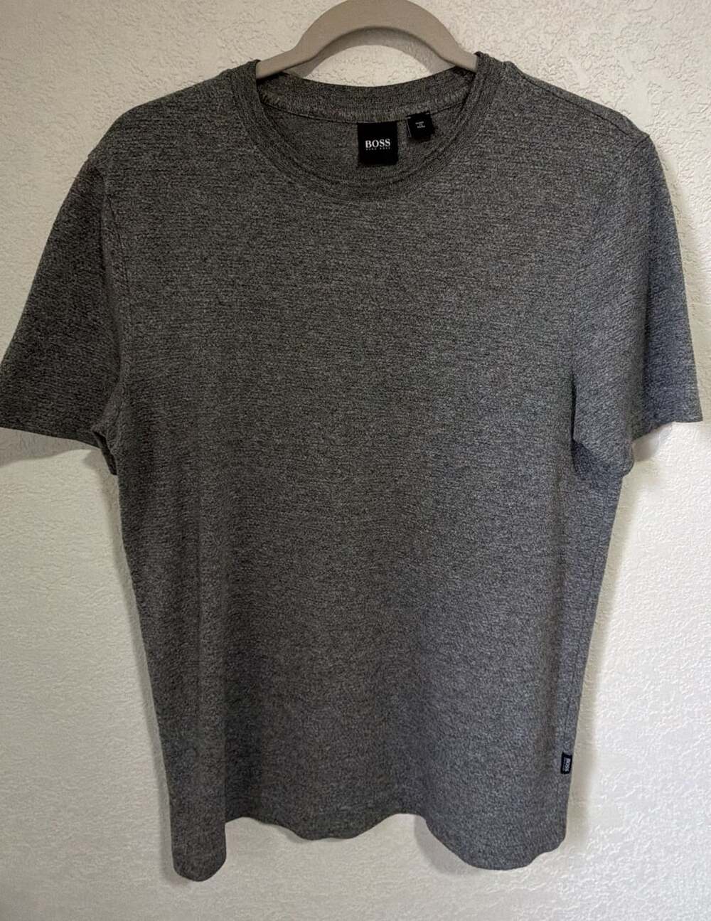 Hugo Boss Crew Neck T-Shirt Grey Heather Melange Short Sleeve